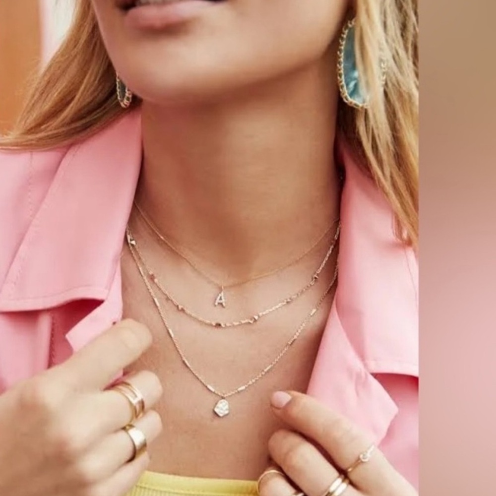 Kendra Scott Clove Gold Layered Necklace - Picture 7 of 8
